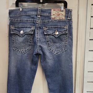 True Religion Women's Light Blue Relaxed Skinny Jeans